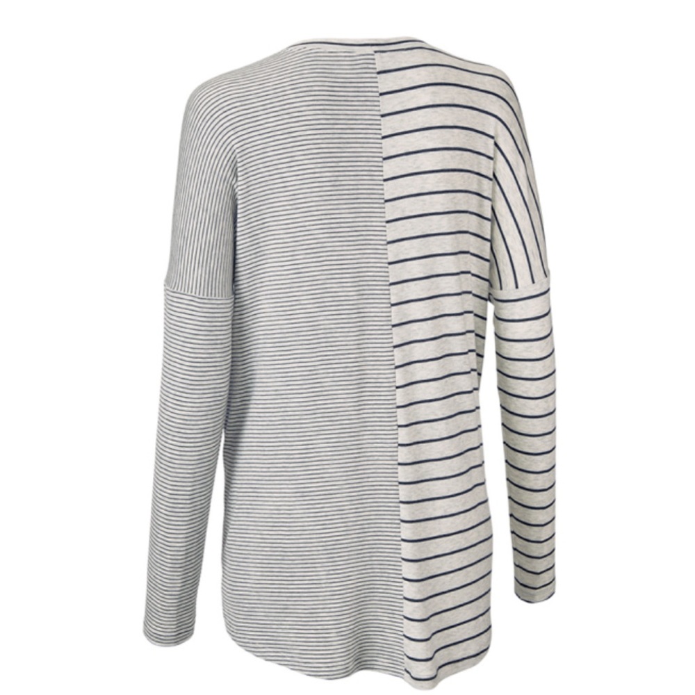 Cabi Pivot Tee - Pewter Stripe Size Xsmall - image 2